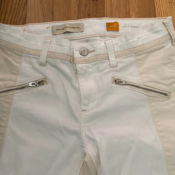 Pilcro and the Letterpress Colorblock Serif Jeans Leggings - Size 27 - Picture 2 of 4